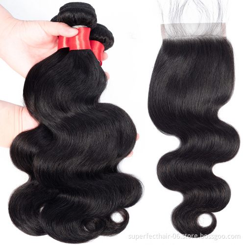 Grade 8A Factory Wholesale Price Virgin Human Hair Brazilian Closure Body Wave